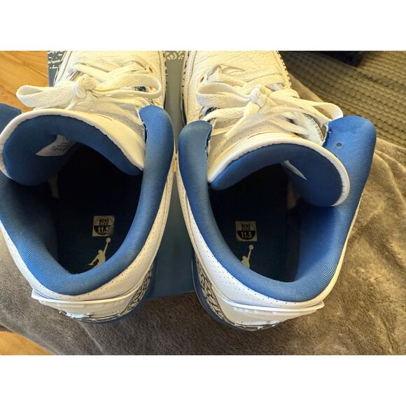 Jordan Retro 3 Sneakers size 11.5 white/metallic cooper - Picture 8 of 8